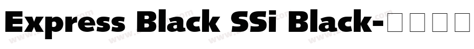 Express Black SSi Black字体转换